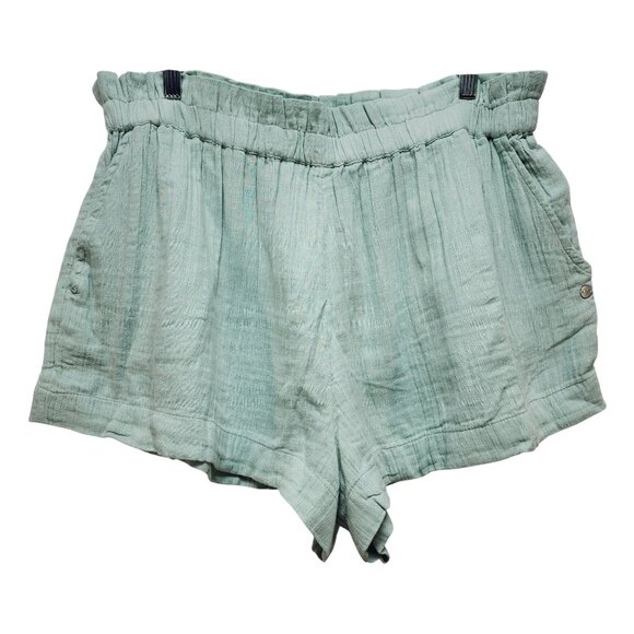 Roxy Womens Blue Surf Linen Shorts Size XXL - Picture 3 of 8